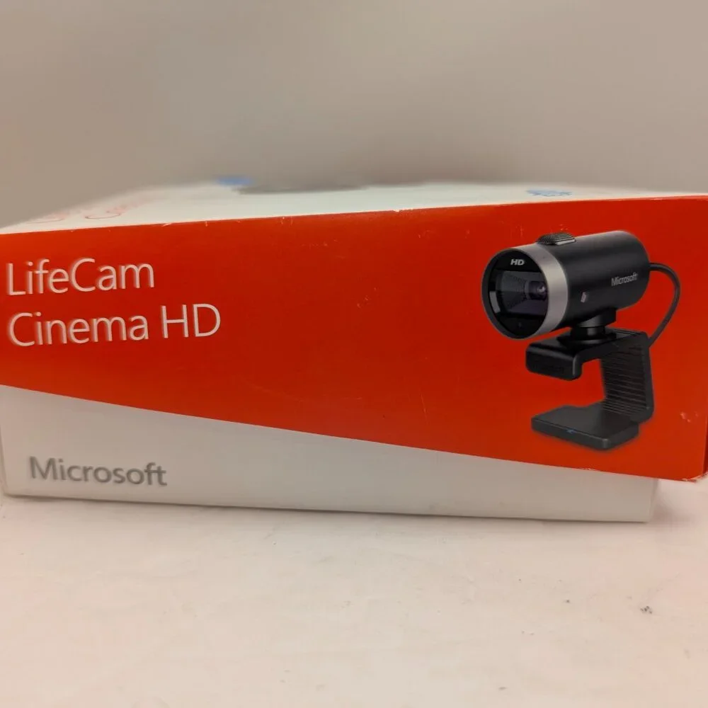 MICROSOFT LifeCam Cinema HD 720p Webcam | 1393 P/N X823015-001 H5D-00013 USED